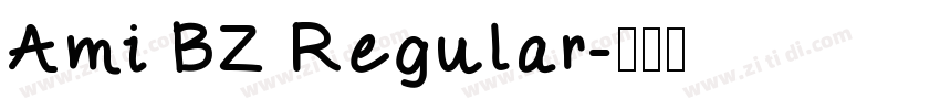 Ami BZ Regular字体转换